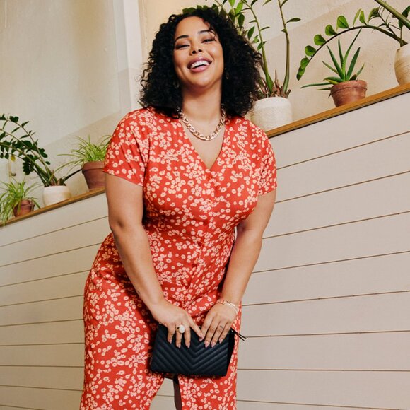 Penningtons | Buttoned Midi Dress with Flutter Sleeves | US24 - Picture 1 of 5